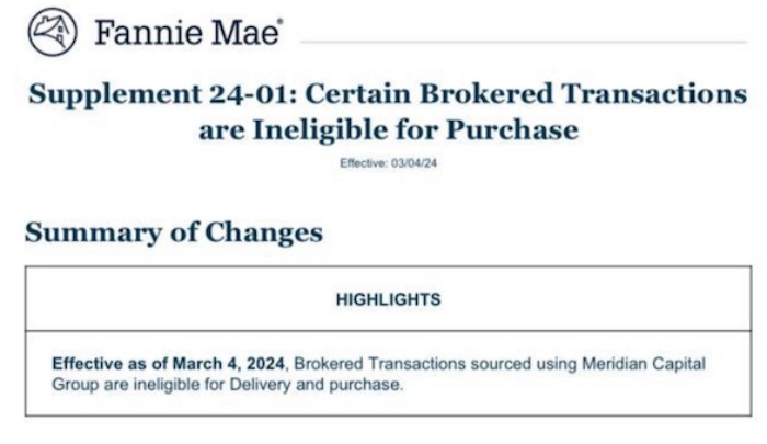 Supplement 24-01 Certain Brokered Transactions are Ineligible for Purchase_headline