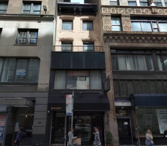 55 West 38th Street (Credit - Cyclomedia)