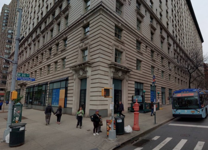 225 West 86th Street retail corner with Broadway (Credit - Cyclomedia)