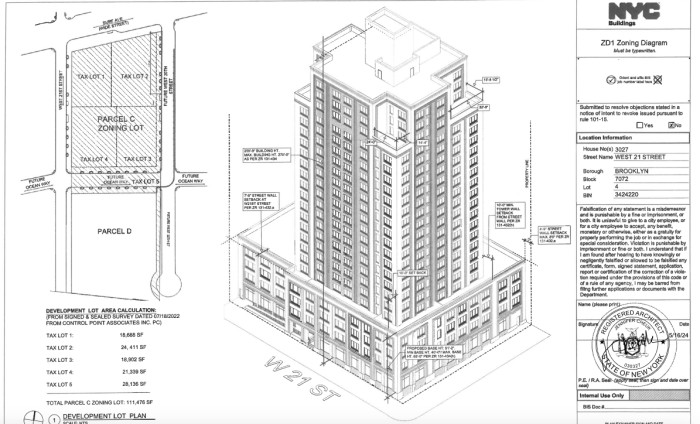 3027 West 21st Street (Credit - Jennifer Cheuk architect via DOB)