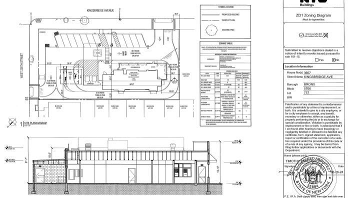 3657 Kingsbridge Avenue (Credit - Timothy Shremshock architect via DOB)