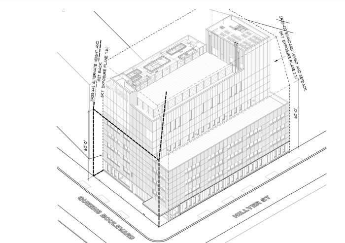 78-06 Queens Boulevard axonometric rendering (Credit - Isaac-David Astrachan architect via DOB)