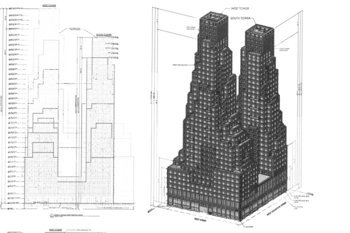 Axonometric rendering of 80 Clarkson Street (Credit - Gloria B. Glas architect via DOB)