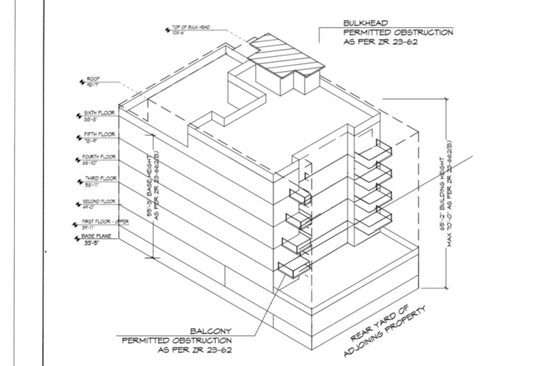 211 Nostrand Avenue (Credit - Peter Foster architect via DOB)