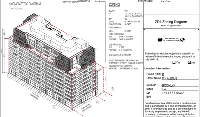 85 4th Avenue (Credit - James E. Shannon architect via DOB)