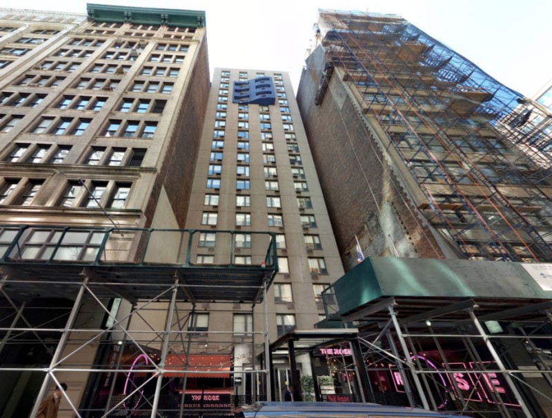 Chelsean Hotel at 160 West 25th Street (Credit - Cyclomedia)